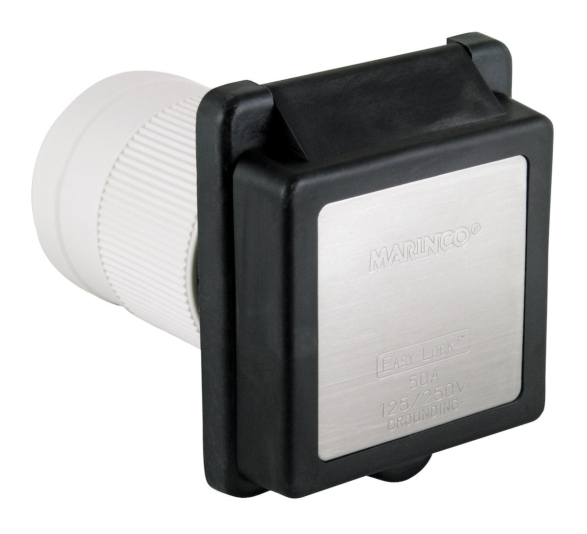 Marinco Std Rv Power Inlet Black