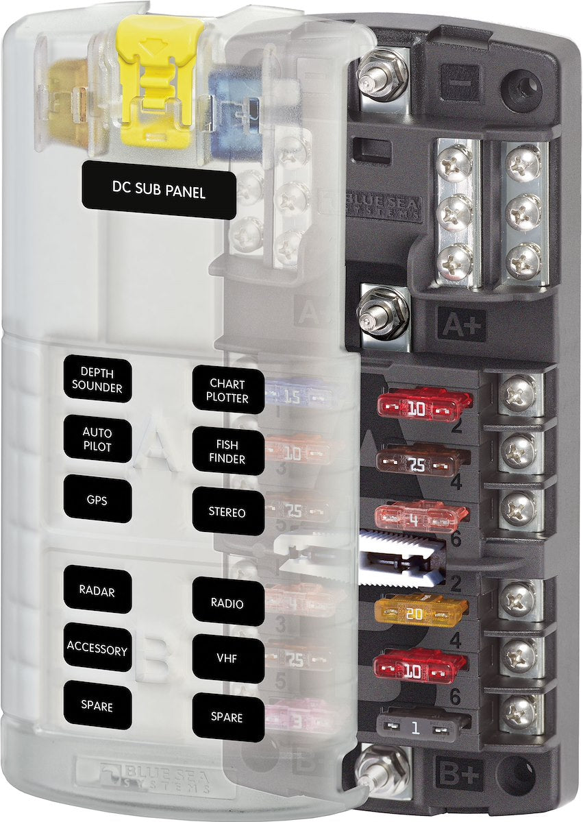 Blue Sea Systems Fuse Block Stblade Dual12