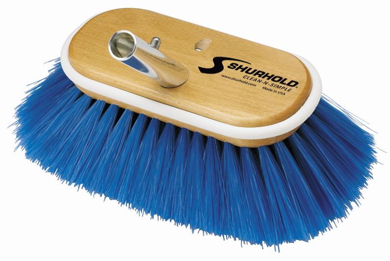 Shurhold 6' Deck Brush Extra Soft Blue Nylon