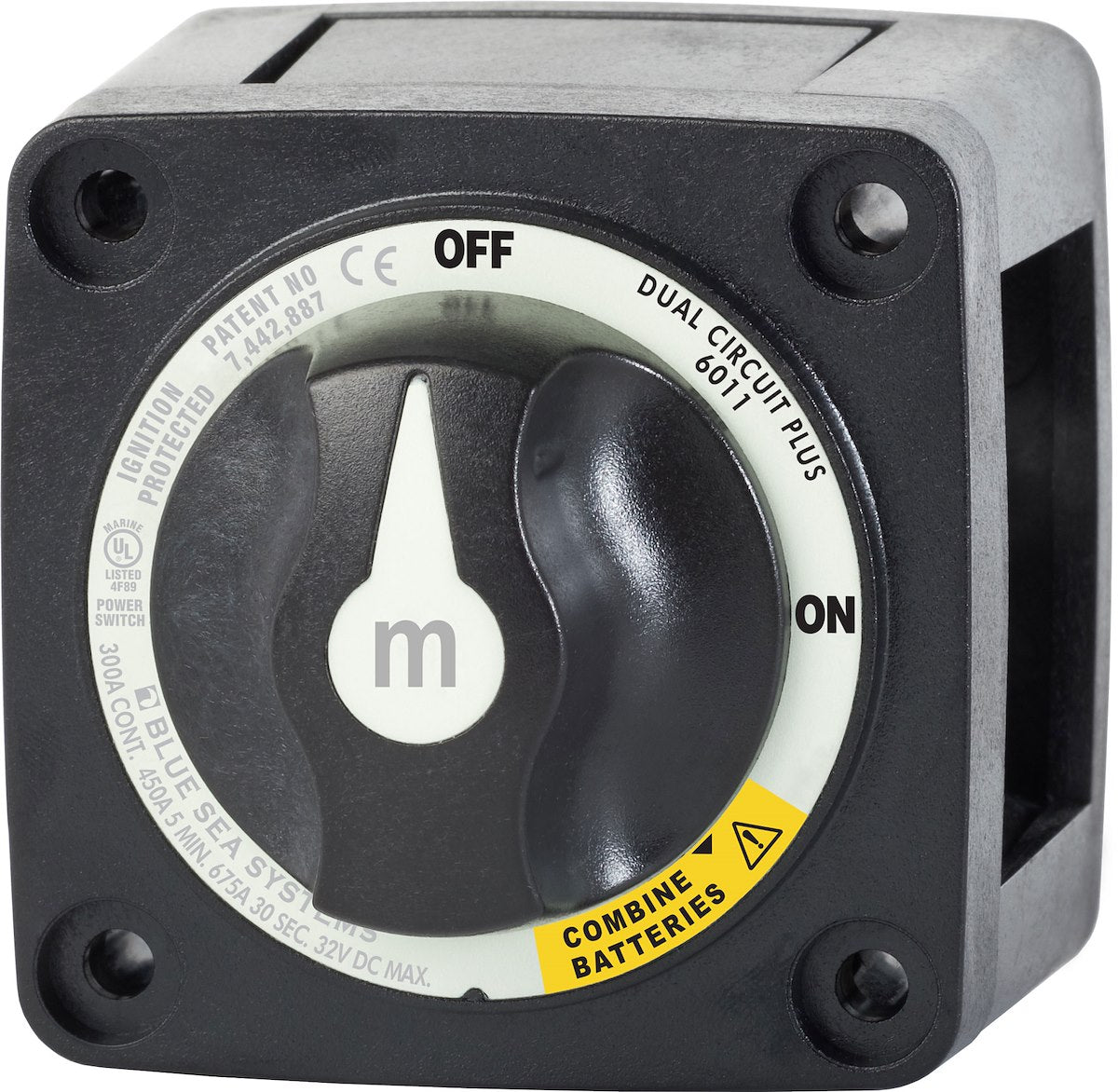 Blue Sea Systems Switch Battery M Dualcircplus Blk