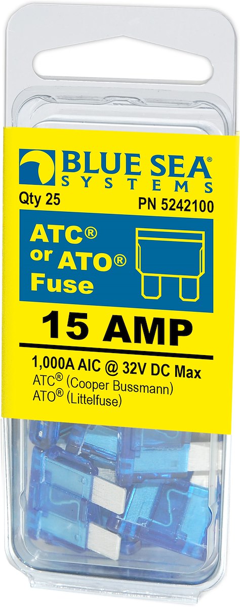 Blue Sea Systems Fuse Ato/Atc 15a Pack 25