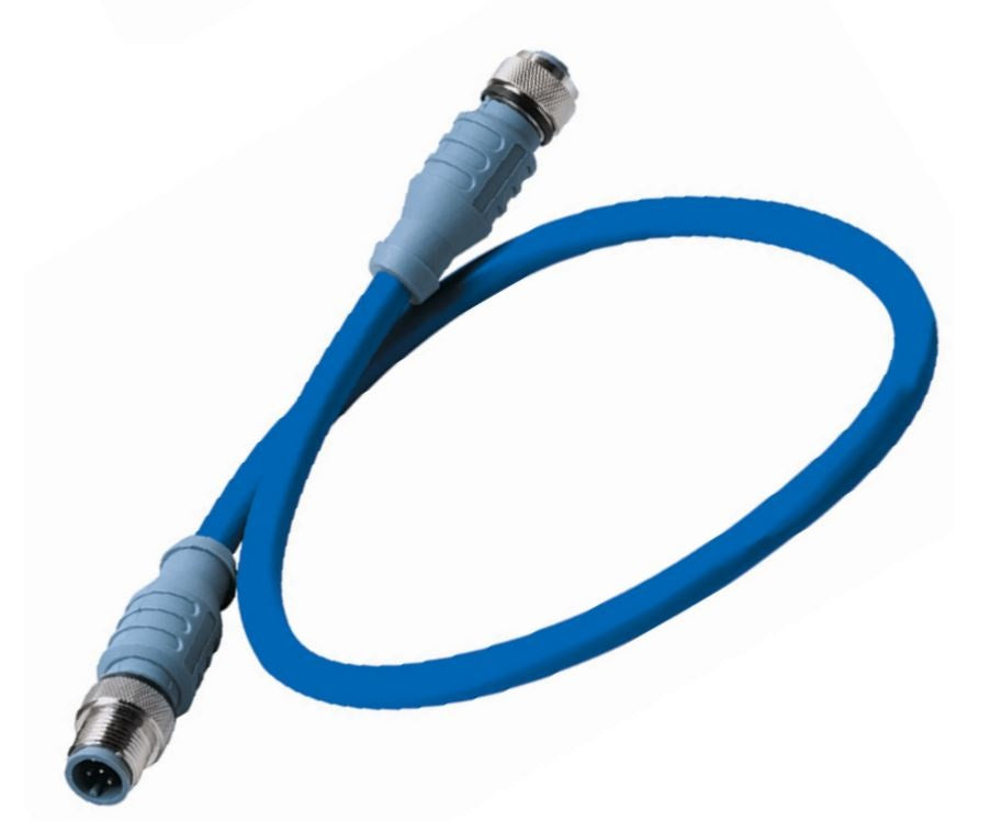 Maretron Mid Double-Ended Cordset 1m Blue
