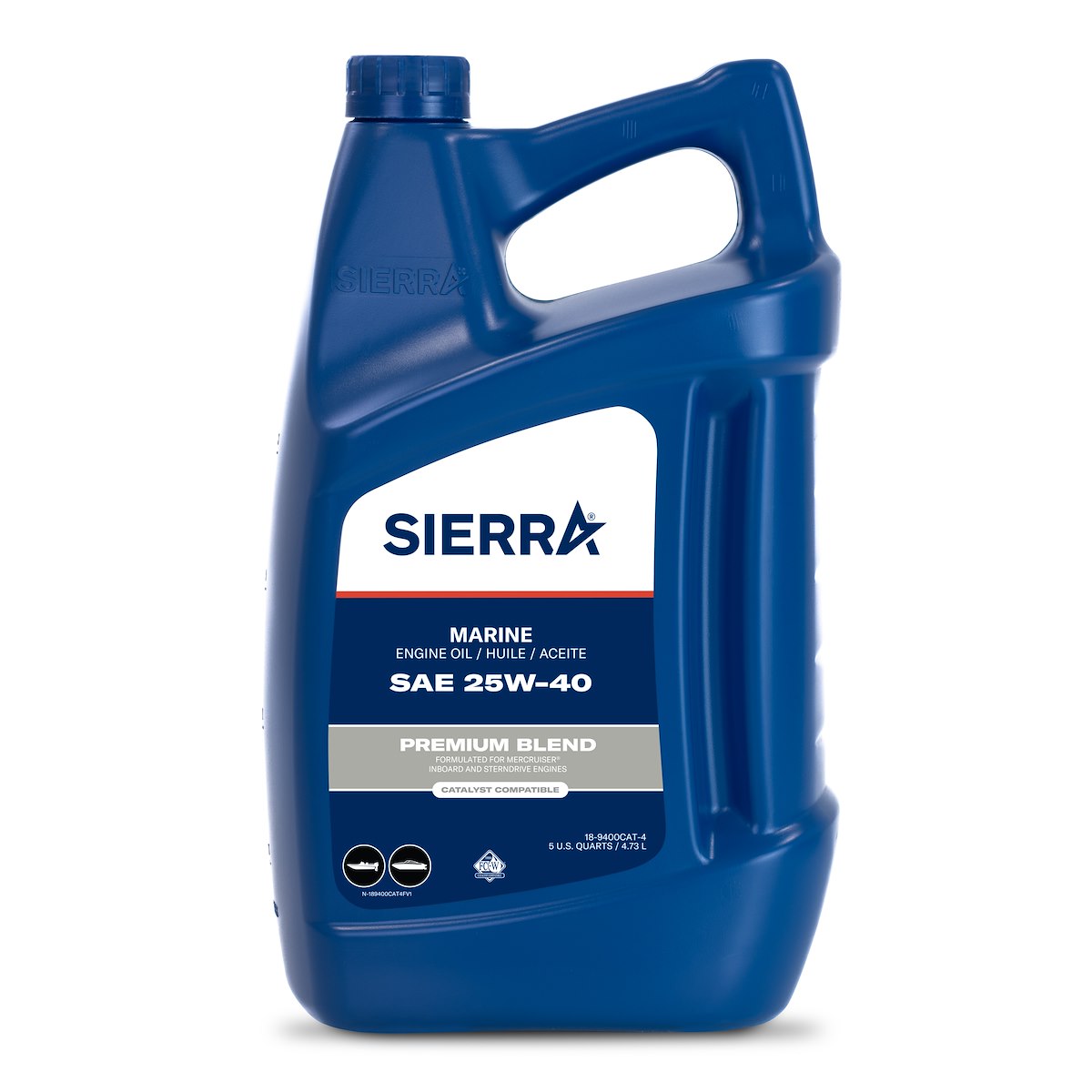 Sierra Catalyst Oil 25w40 5 Quart (189400CAT4)