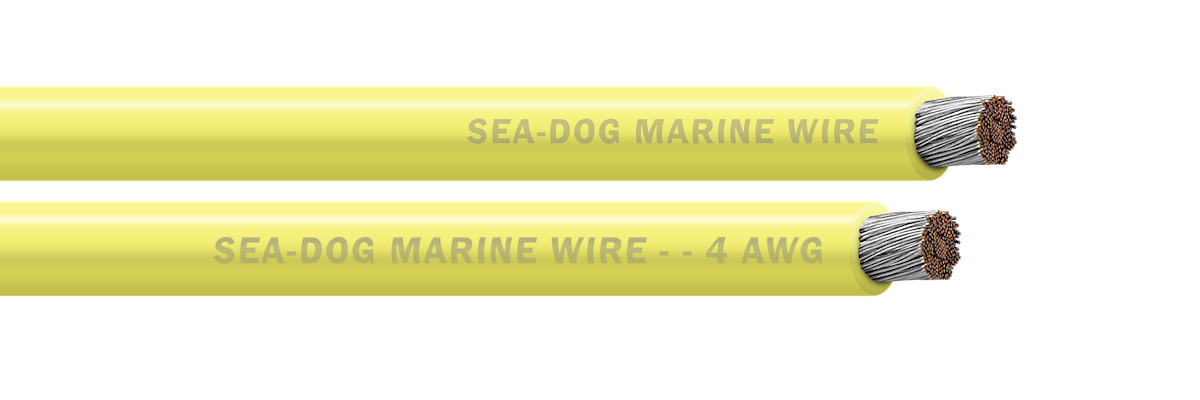 Sea-Dog 4 Awg Yellow 100ft Battery Cab Le
