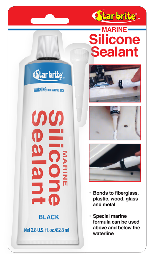 Star brite Silicone Sealant 2.8oz Blk - Ca