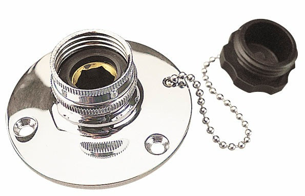 Sea-Dog Chrome Brass Fresh Water Inlet