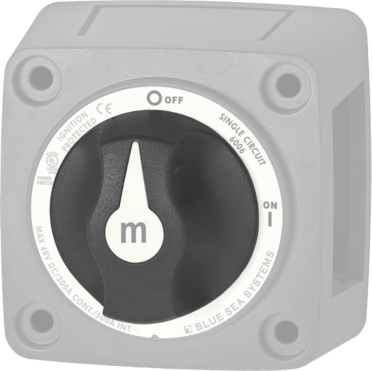 Blue Sea Systems Switch Battery M Knob Replace Blk