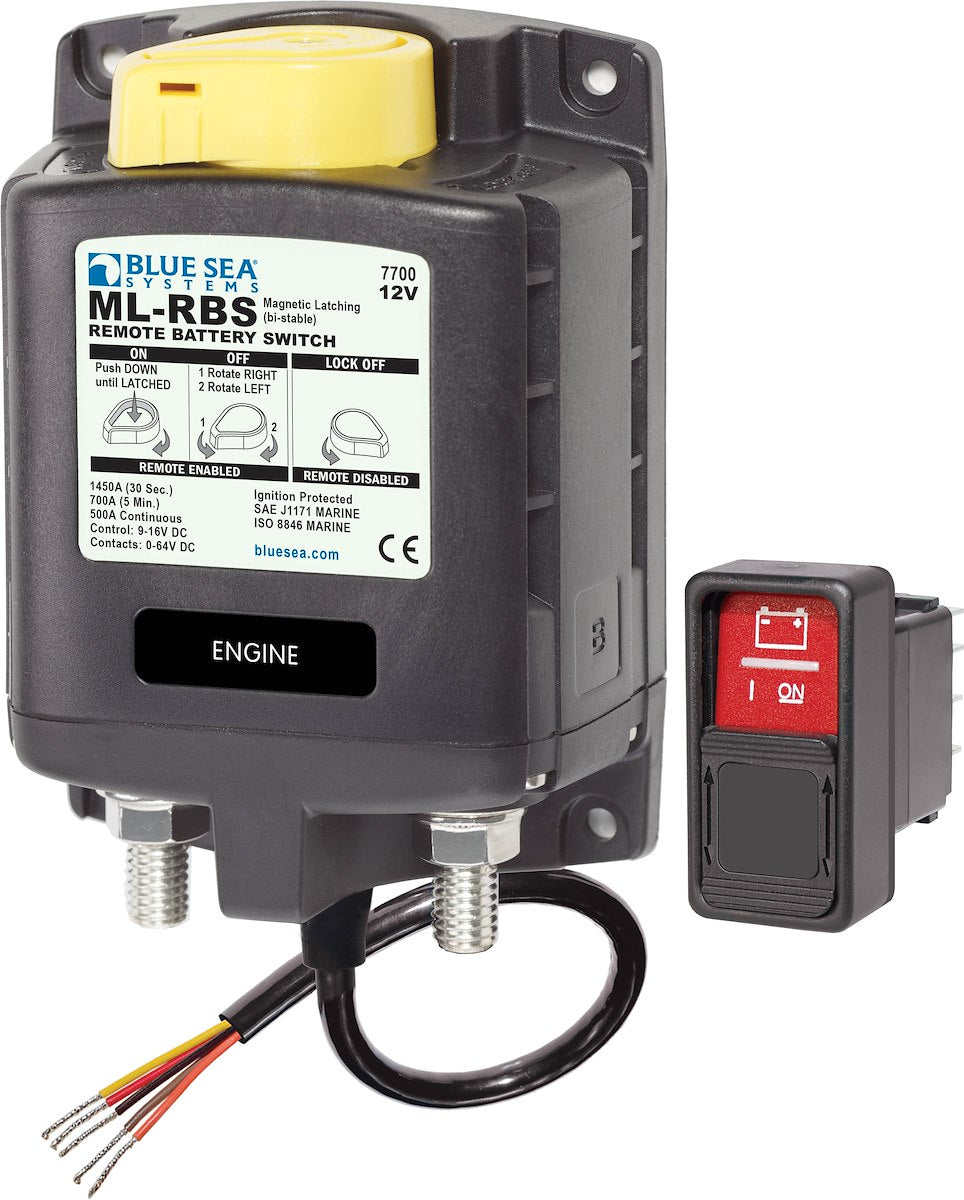 Blue Sea Systems Solenoid Ml 500a 12v Rbs W/Manctrl
