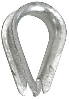 Whitecap Galvanized Rope Thimble-1/2'