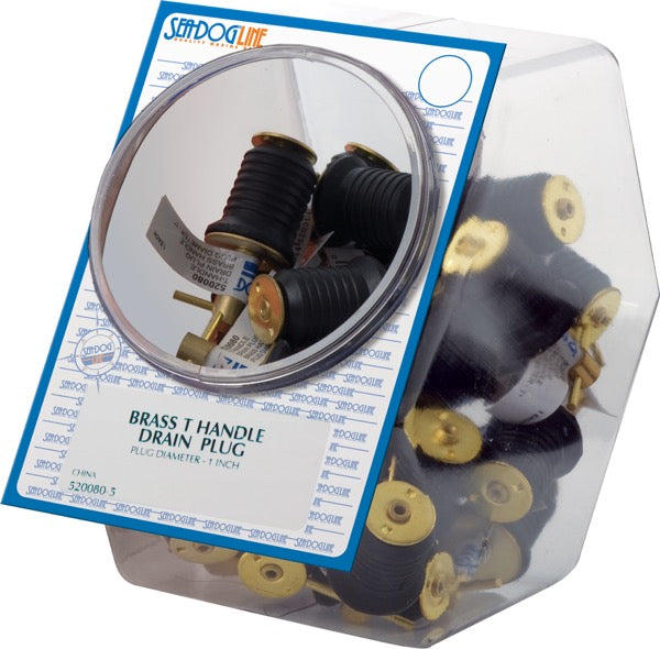 Sea-Dog Brass Tee Handle Drain Plug - (5200805)