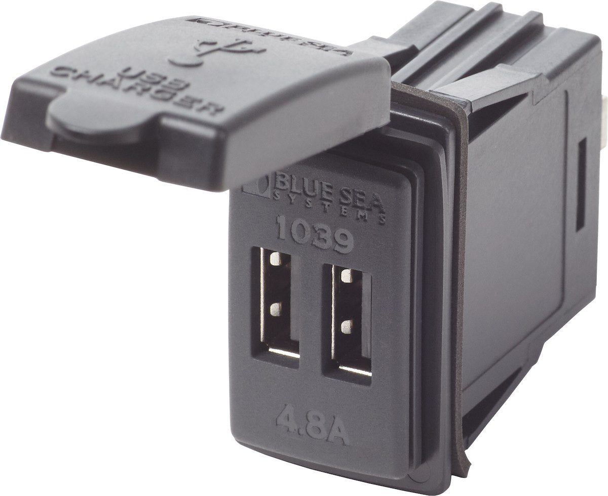 Blue Sea Systems 12/24vdc Dual Usb 4.8a Swmnt