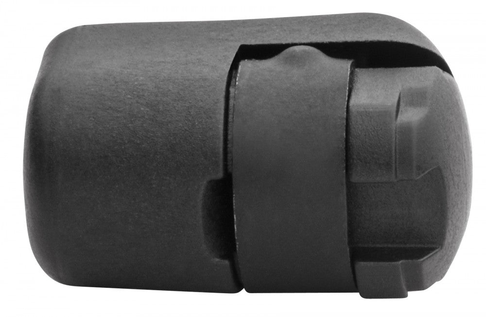 Whitecap Black Plastic End Fitting
