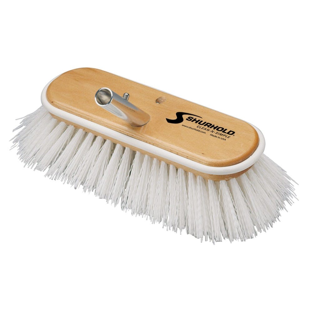 Shurhold 10' Deck Brush Extra Stiff White Po