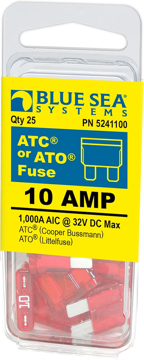 Blue Sea Systems Fuse Ato/Atc 10a Pack 25