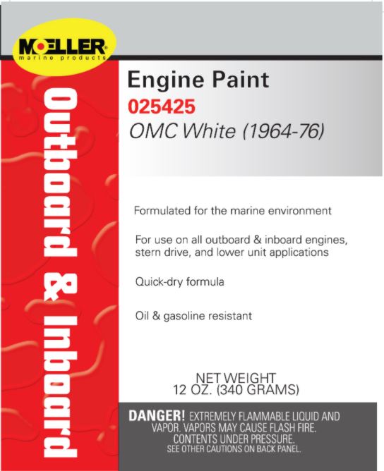 Moeller Engine Paint Johnson White