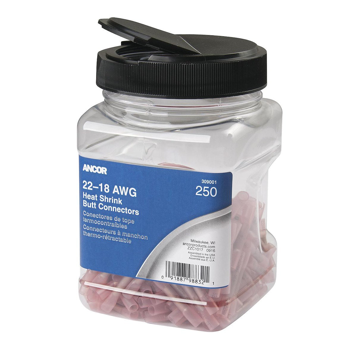 Ancor Heat Shrink Butt Connector 22-18 (309001)