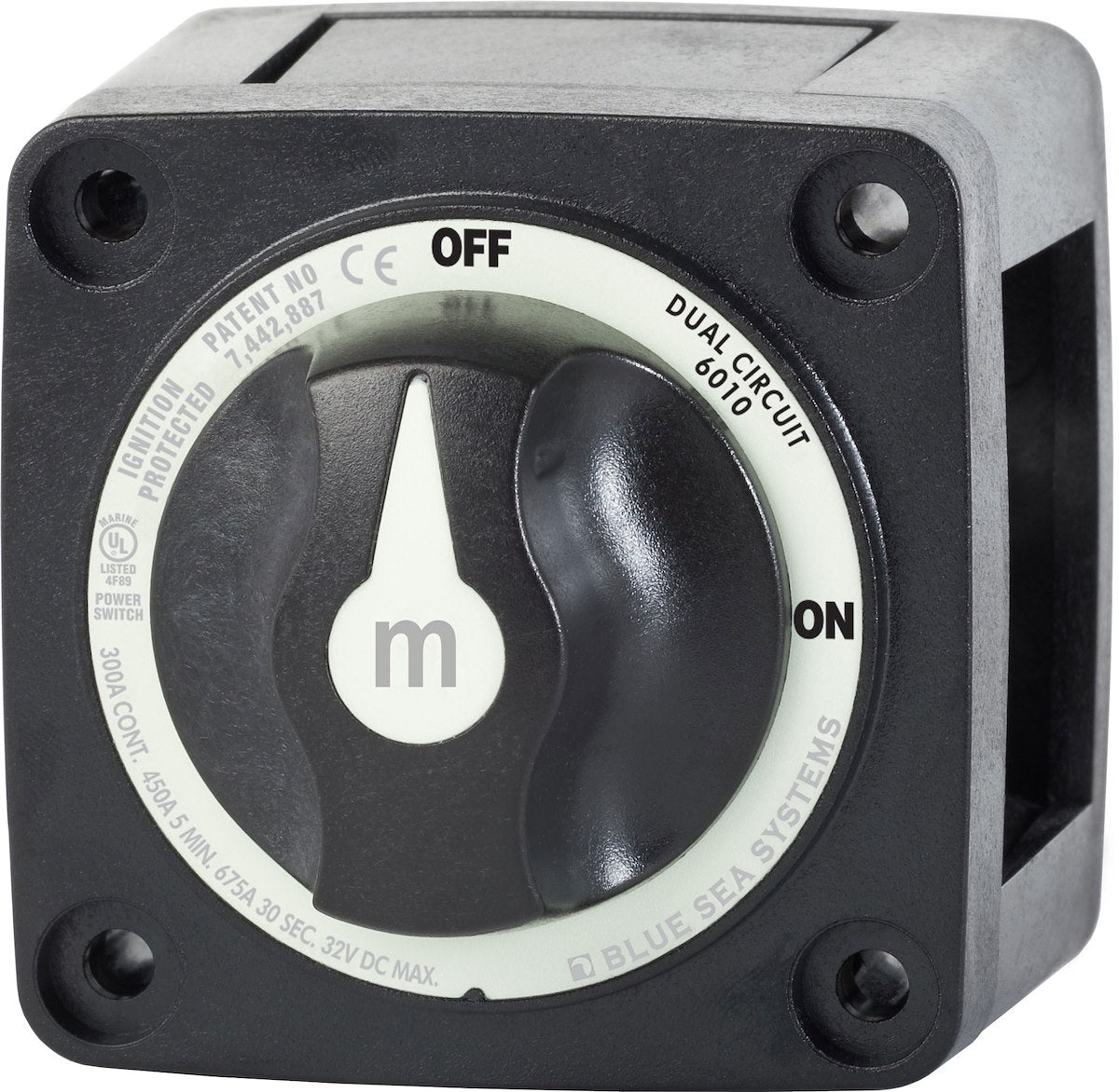Blue Sea Systems Switch Battery M Dualcirc Blk