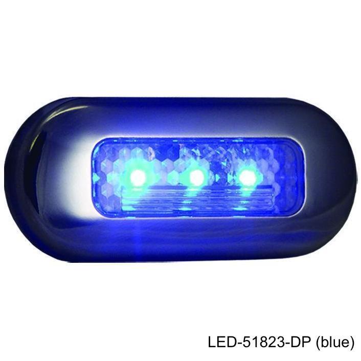 T-H Marine Blue Oblong Courtesy Led