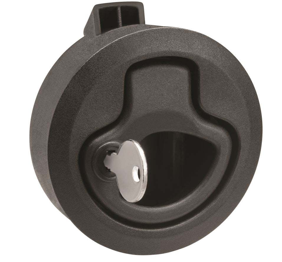 Whitecap Black Nylon Locking Slam Latch