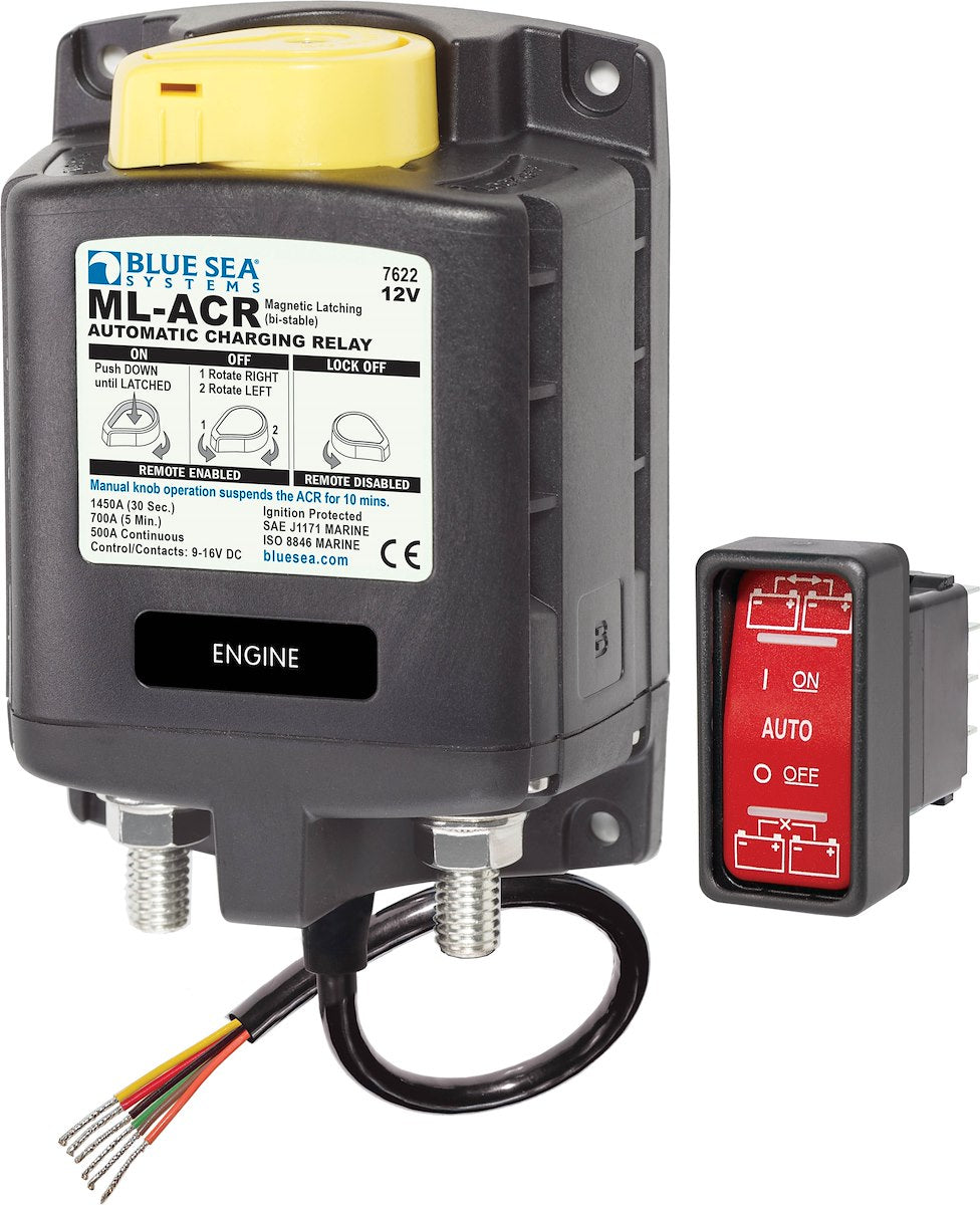 Blue Sea Systems Solenoid Ml 500a 12v Acr W/Manctrl