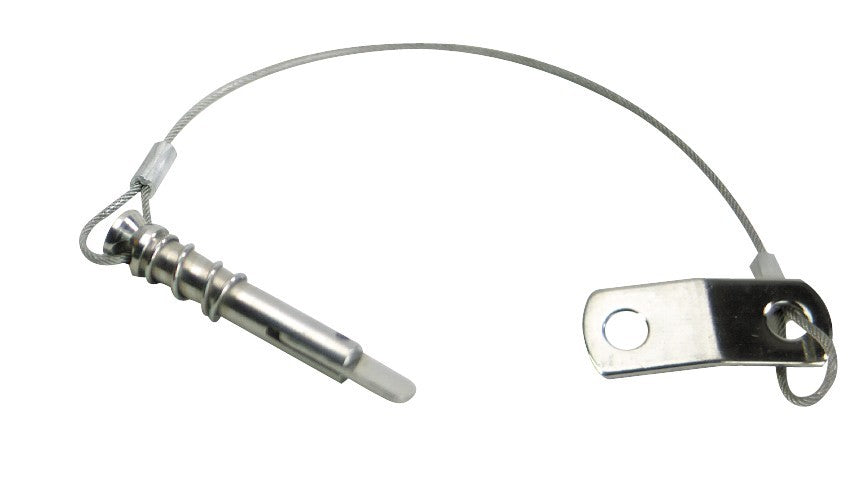 Whitecap S.S. Spring Type Pin &Lanyard W/Tab