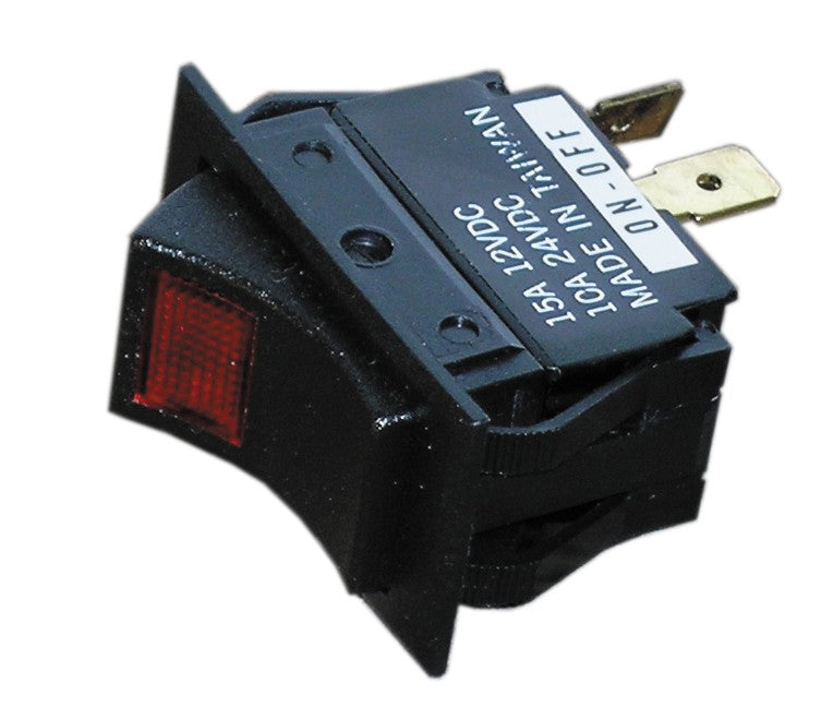 Whitecap Black Rocker Switch (Mom. On/Off/Mo