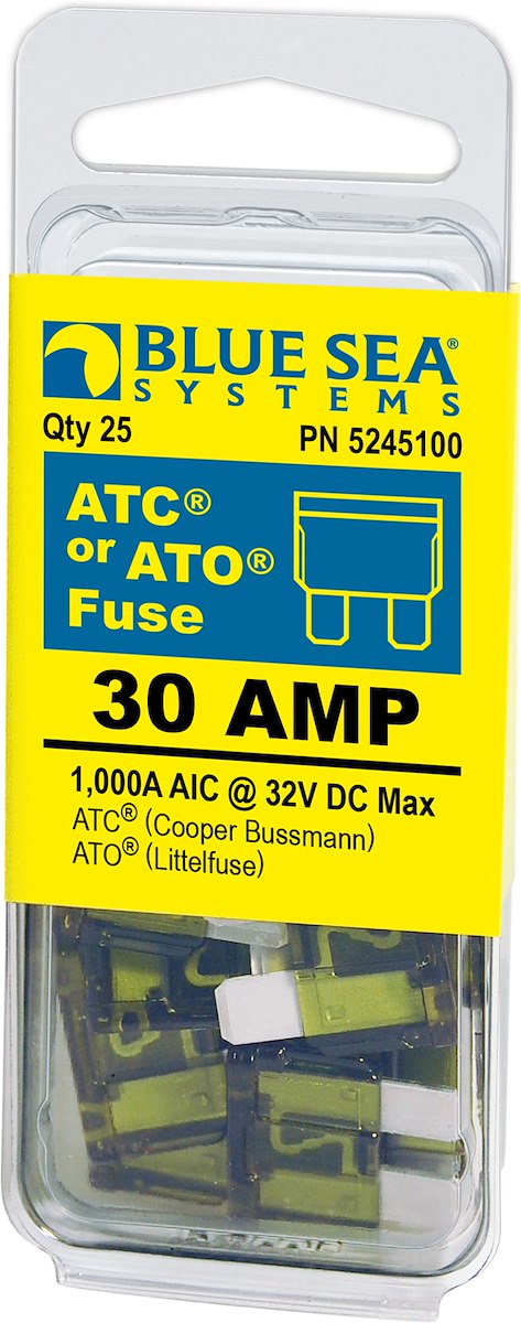 Blue Sea Systems Fuse Ato/Atc 30a Pack 25