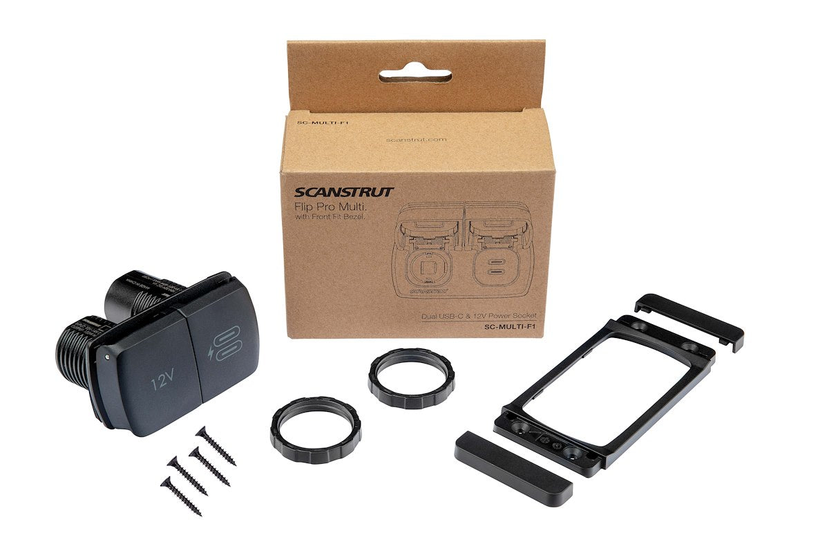 Scanstrut Flip Pro Multi - Dual Usb-C & 12v P