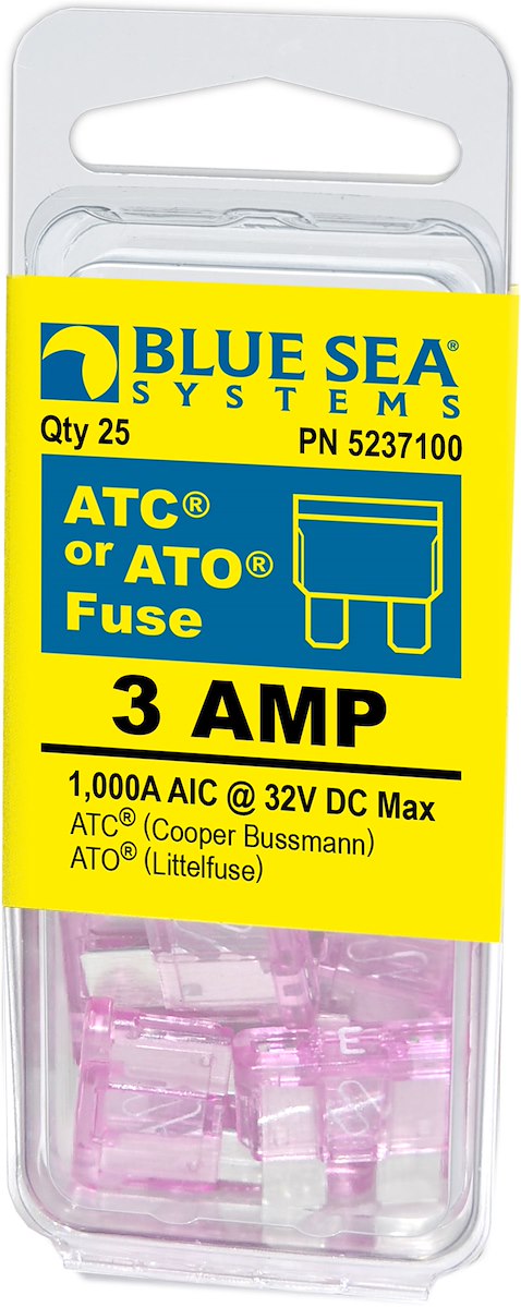 Blue Sea Systems Fuse Ato/Atc 3a Pack 25