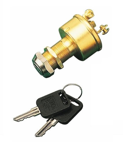Sea-Dog Brass 3-Position Key Switch