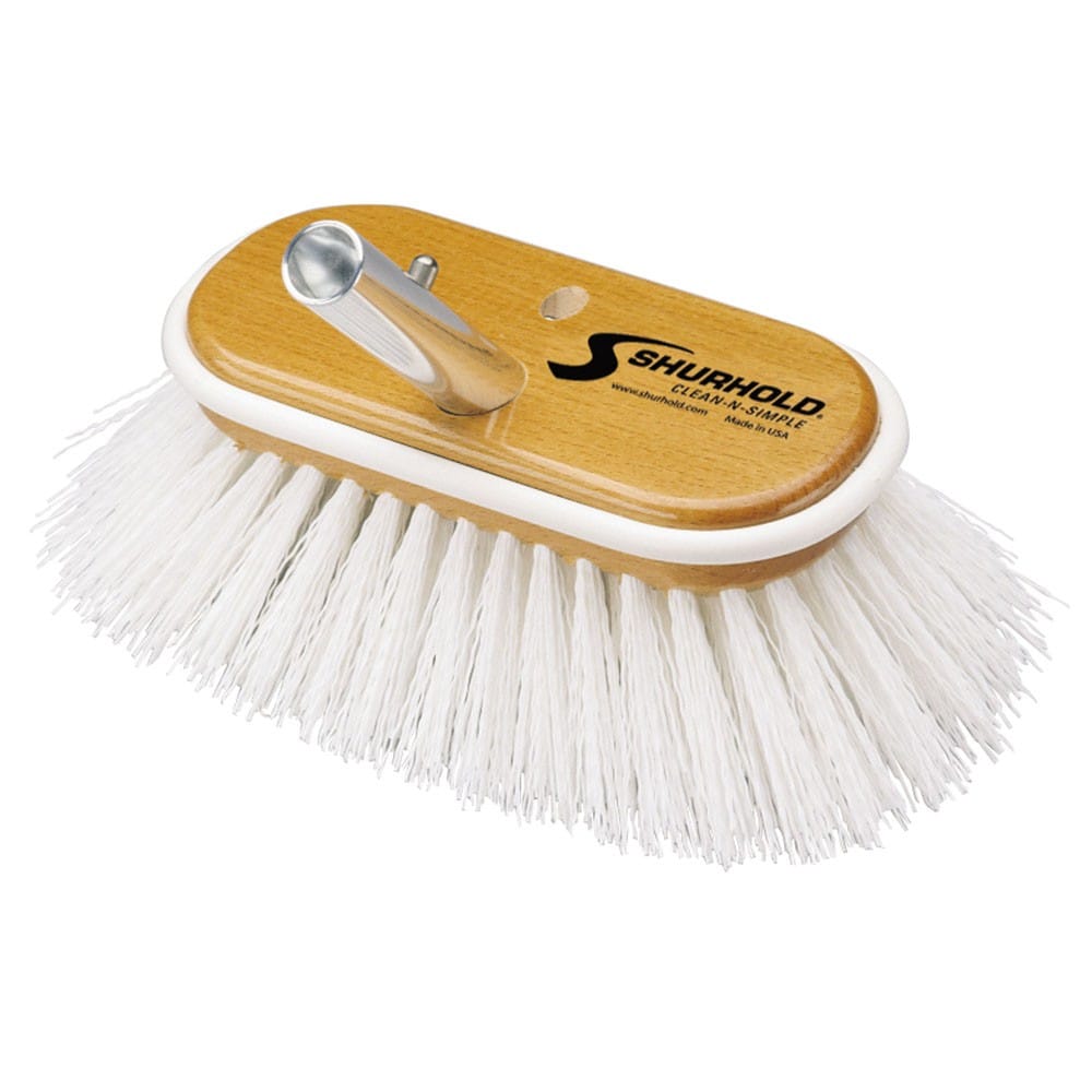 Shurhold 6' Deck Brush Extra Stiff White Pol