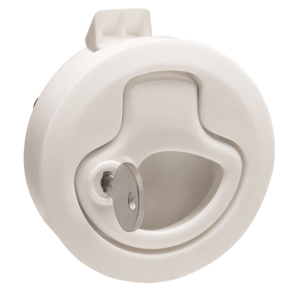 Whitecap White Nylon Locking Slam Latch