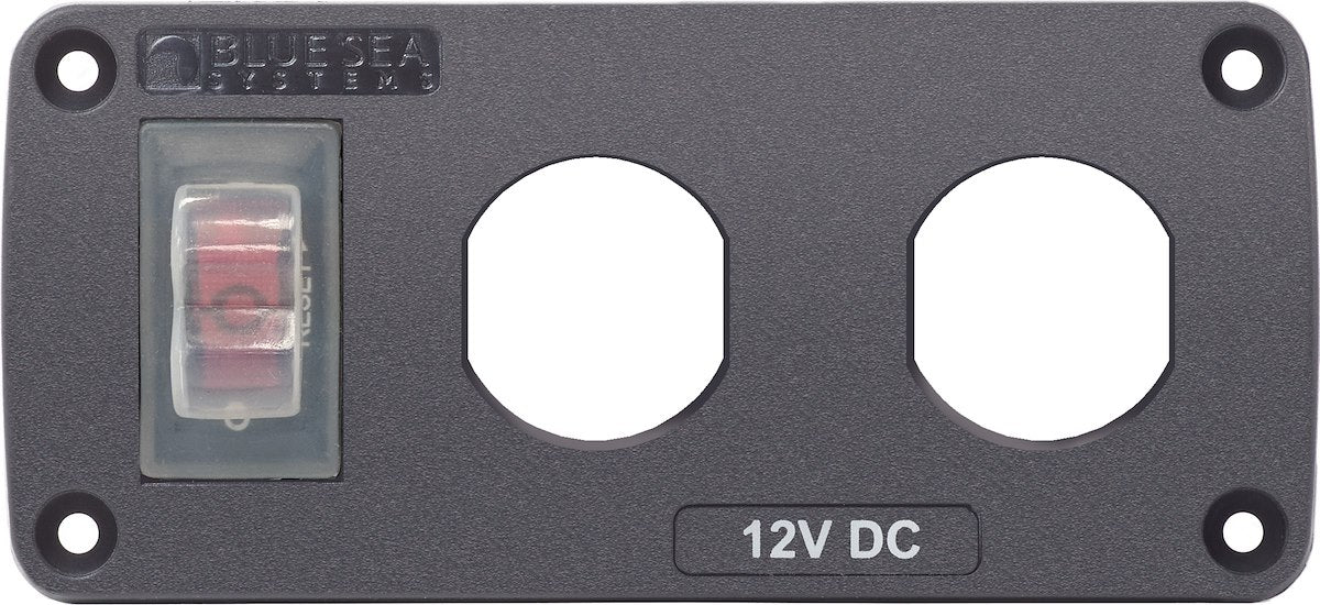 Blue Sea Systems Panel Acc H2o 2 Socket Blank