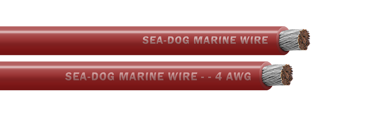 Sea-Dog 4 Awg Red 25ft Battery Cable
