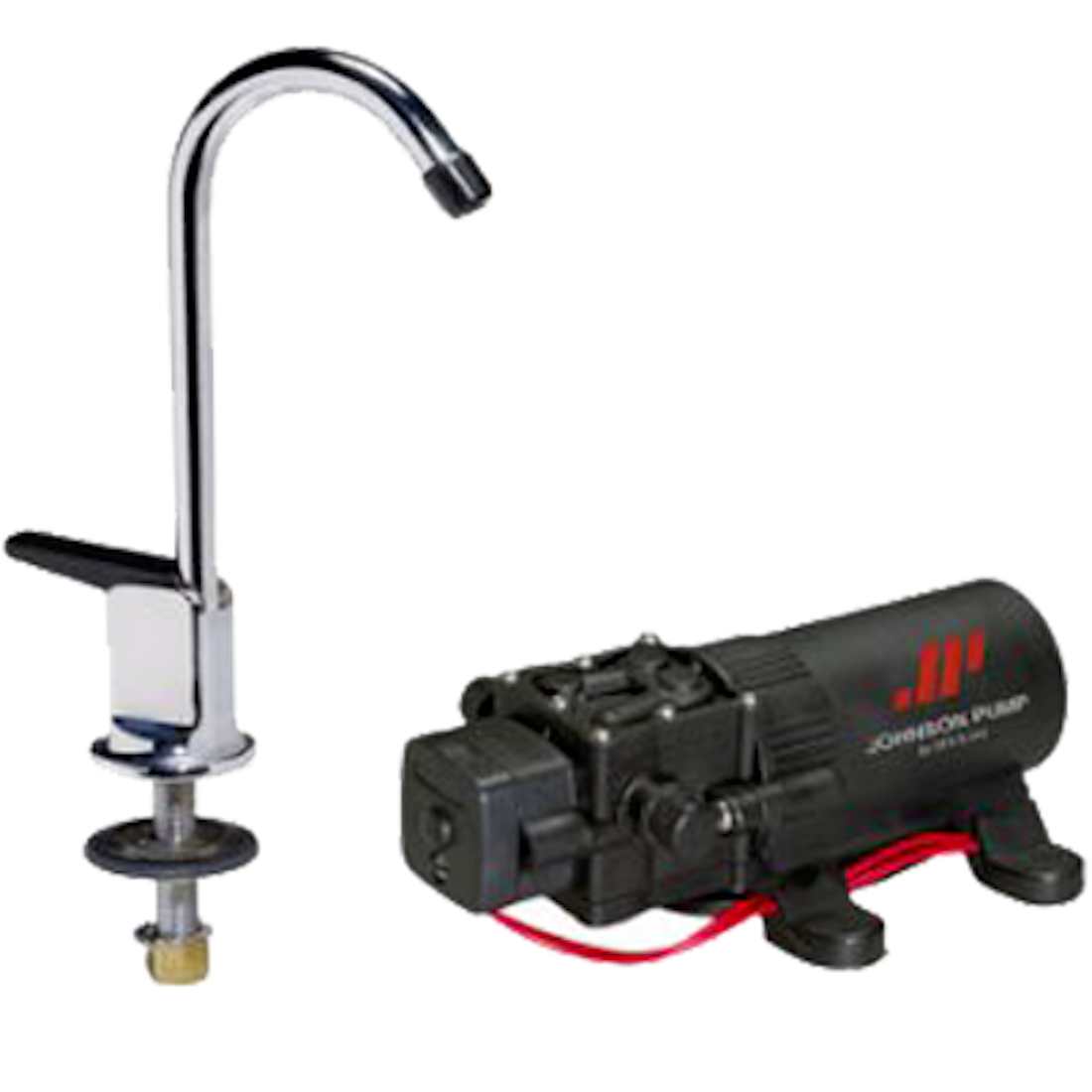 Johnson Pump Faucet/1.1gph Pump Combo 12v