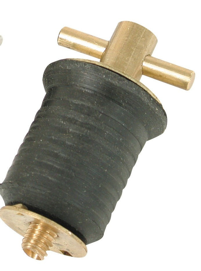 Whitecap 1-1/4' Brass Bailer Plug-Screw Type
