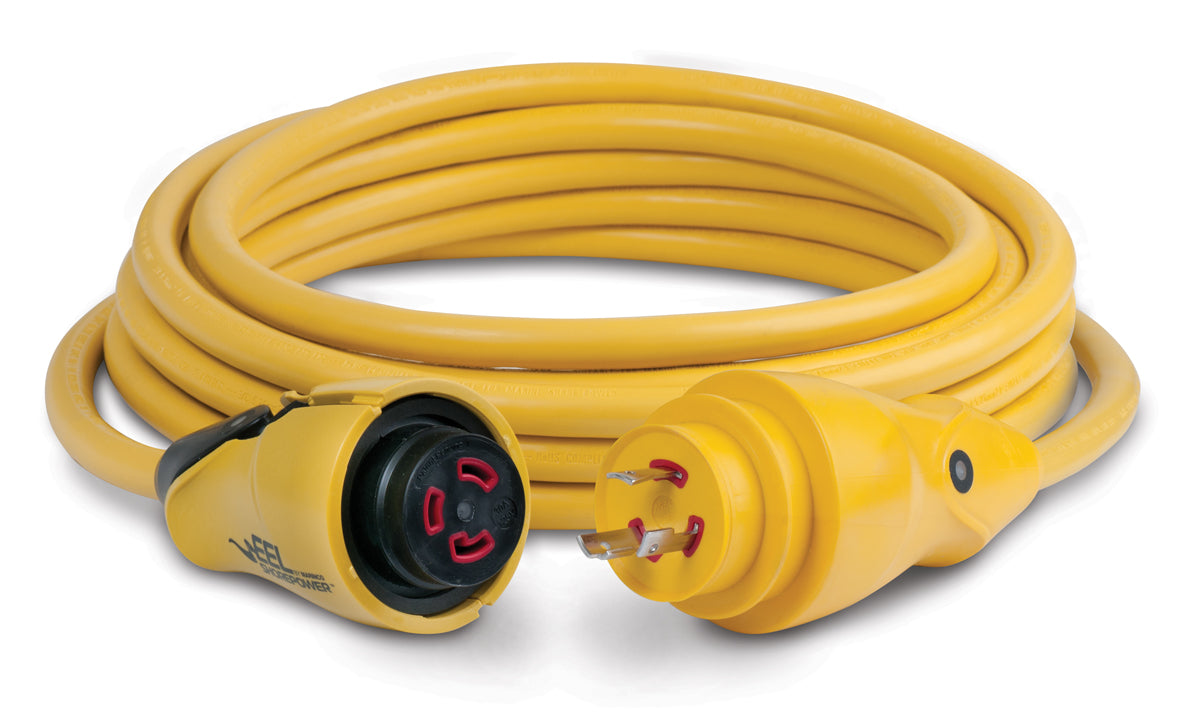 Marinco Eel Cordset 30a 125v 25' Yellow