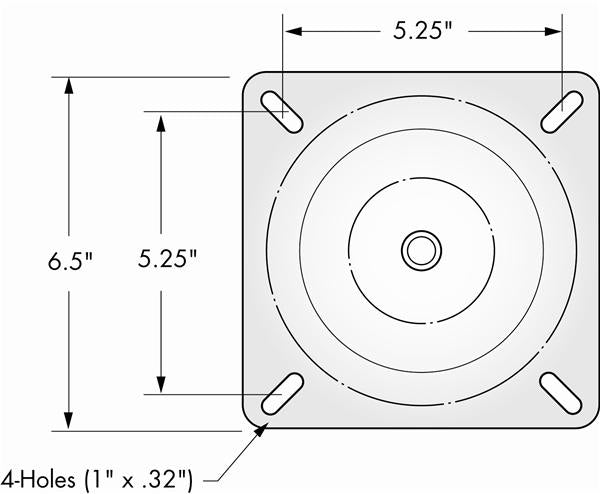 Attwood Seat Mount W/O Spring