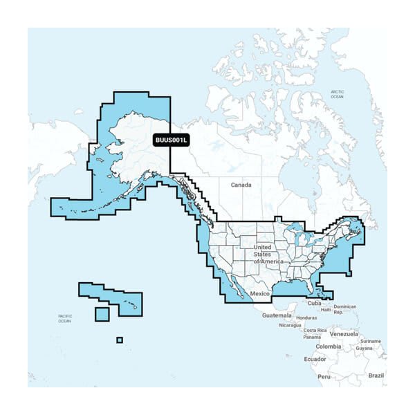 Garmin U.S. & Coastal Canada Built-In Char
