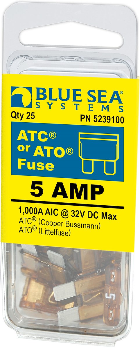 Blue Sea Systems Fuse Ato/Atc 5a Pack 25