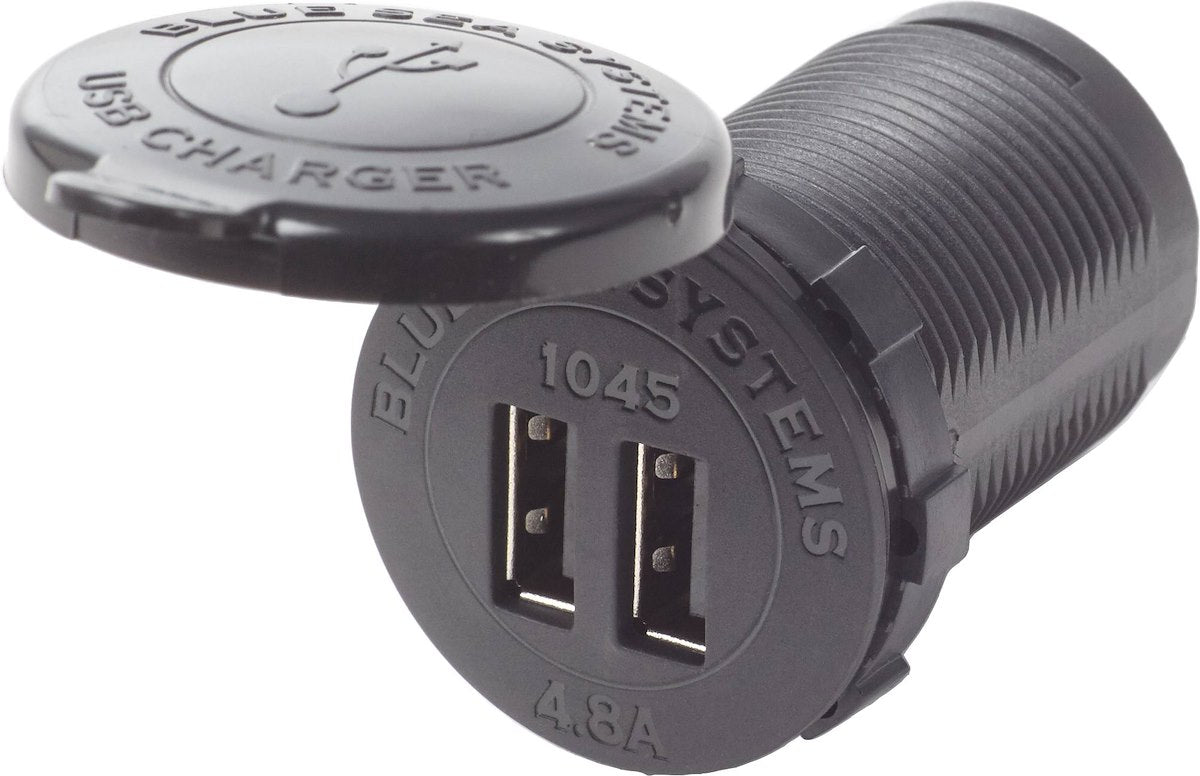 Blue Sea Systems 12/24vdc Socket Dual Usb