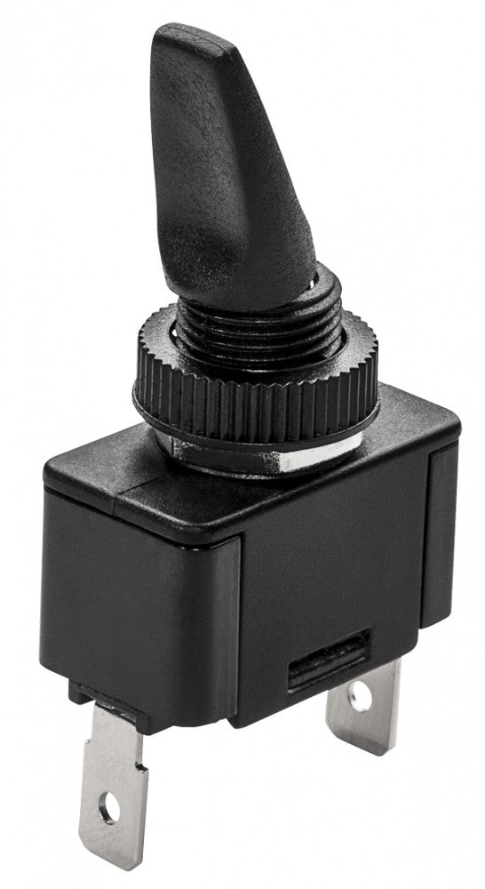 Whitecap Black Toggle Switch (Mom. On/Off/Mo (S8078C)