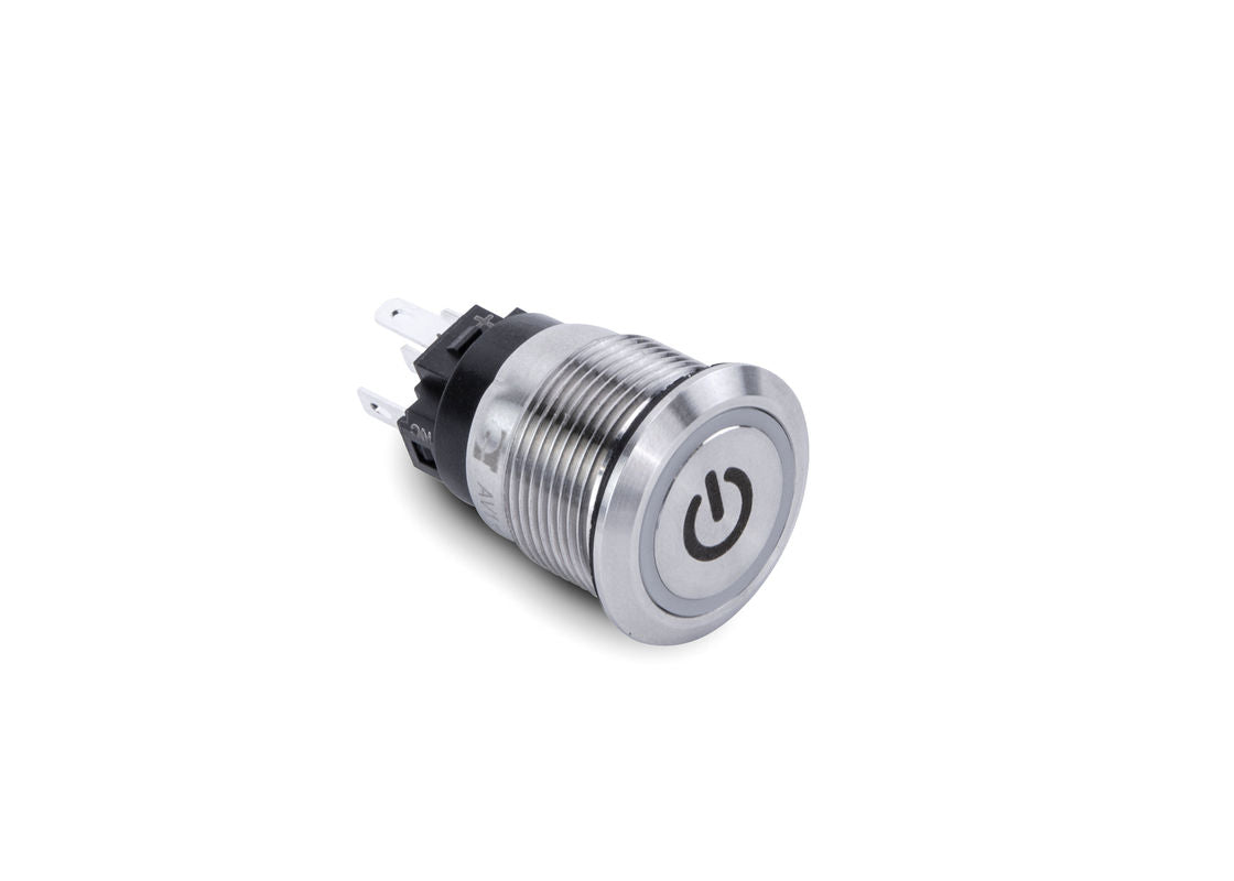 Sierra Push Button Power Switch Green Hal