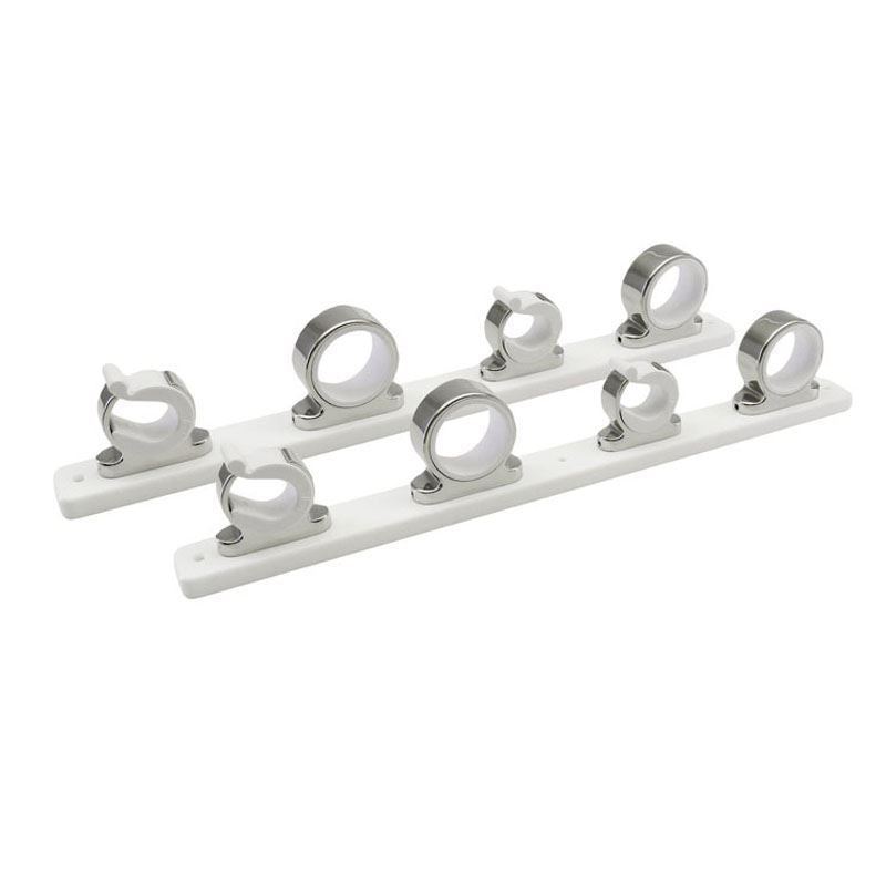 Taco Marine Rod Hanger 4-Rod Ss W/Poly Rack Wh