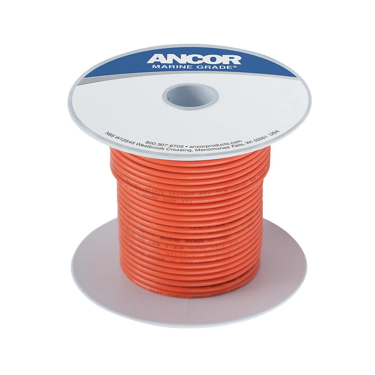 Ancor 100' #16 Orange Tinned Copper