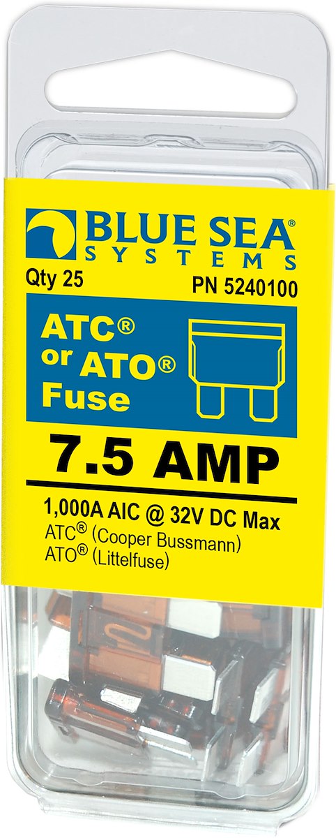 Blue Sea Systems Fuse Ato/Atc 7.5a Pack 25