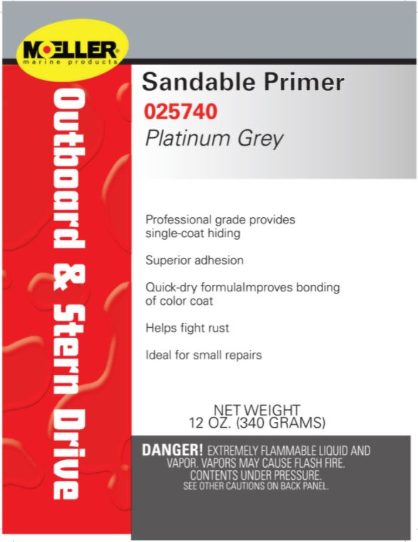 Moeller Sandable Primer Platinum Grey
