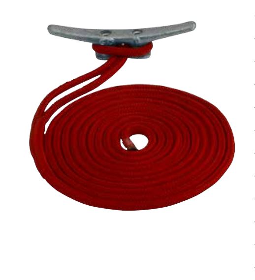 Sea-Dog Double Braided Nylon Dock Line (2110015RD1)