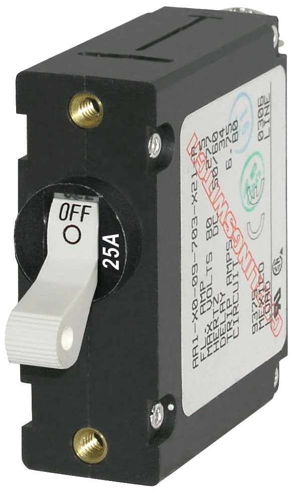 Blue Sea Systems Circuit Breaker Aa1toggle 25a Wht