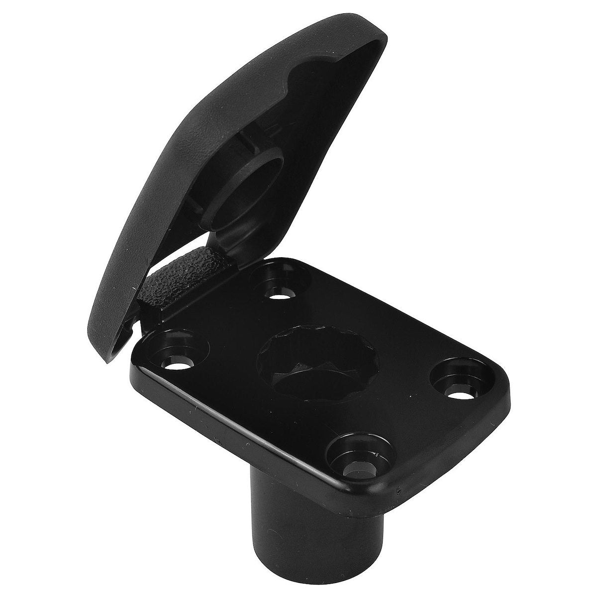 Attwood Flush Mount W/Cover Blk